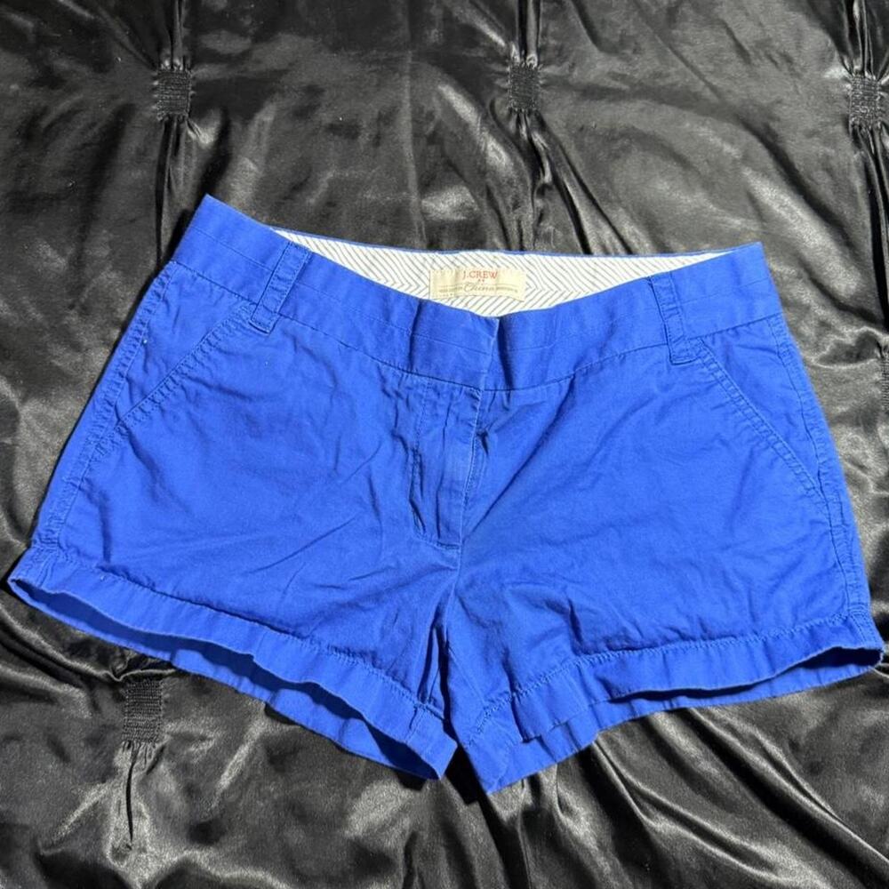 Jcrew blue cotton mini shorts